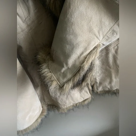 Vintage Y2K Mudd Jeans Leather and Fur Jacket - Picture 7 of 11